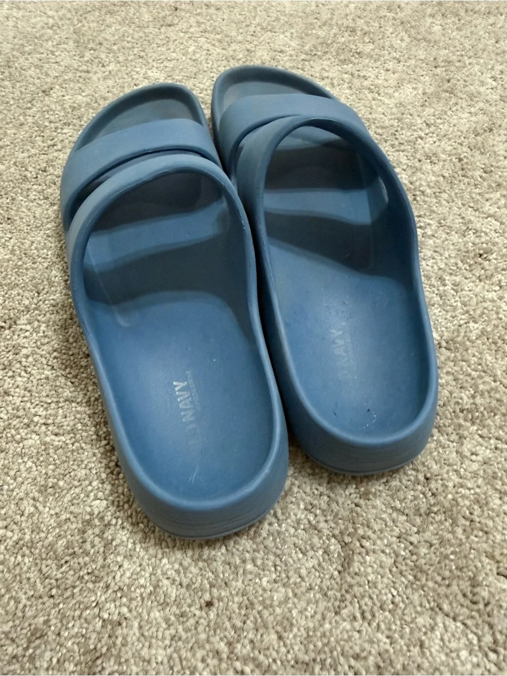 Old Navy Blue Double-Strap Slide Sandals